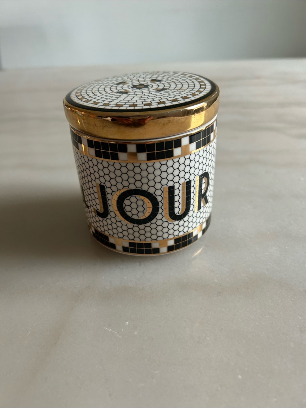 Scoop Du Jour 3.5'' Bistro Tile Canister Anthropologie